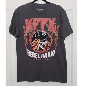 Design By Humans KPPX Rebel Radio 103.6 FM Graphic T-shirt Sz L Collect Festival